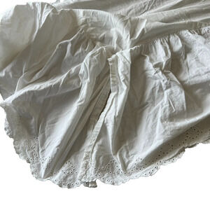 Rachel Ashwell Simply Shabby Chic Twin EYELET Bedskirt Dust Ruffle White